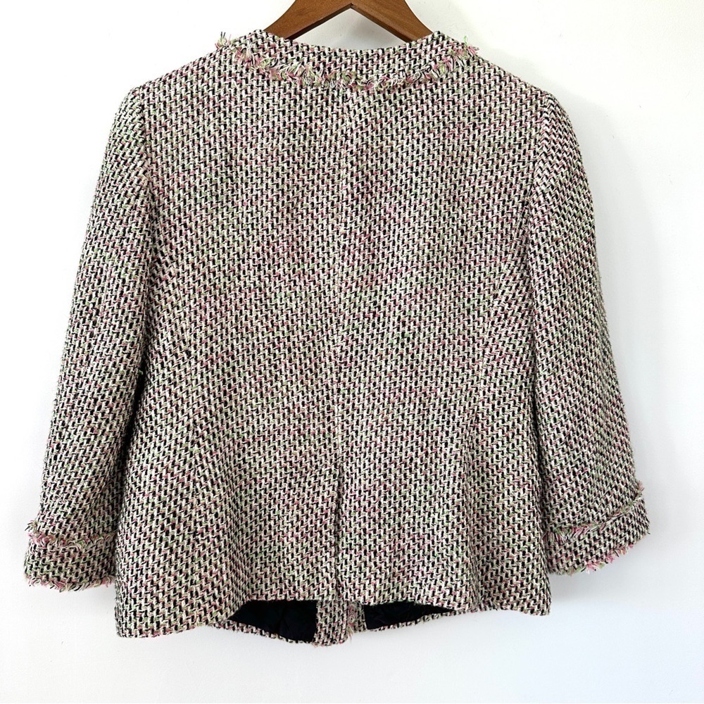 Talbots Multi-Color Tweed Cropped Blazer - Picture 7 of 12